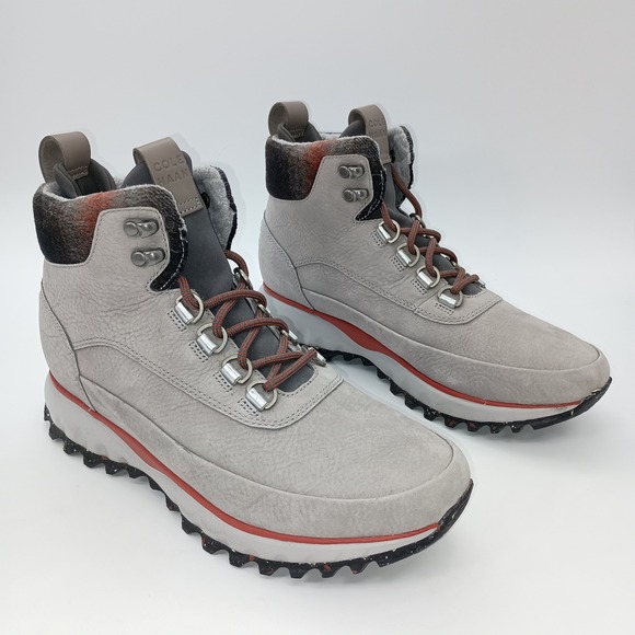 Cole Haan Shoes - Cole Haan GrandExplore Waterproof Hiking Boots Grey Nubuck W11794 Womens 7.5‎